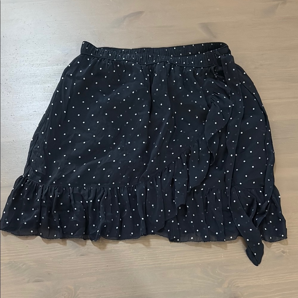 Abercrombie & Fitch Black Polka Dot Mini Skirt